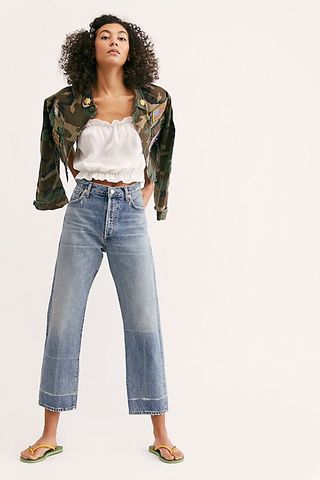 Citizens of Humanity + Emery Relaxed Cropped Jeans