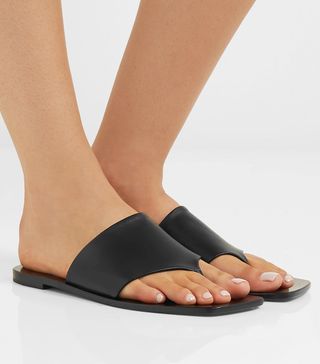The Row + Flip Flop Leather Sandals