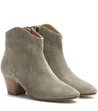 Isabel Marant + Dicker Suede Ankle Boots