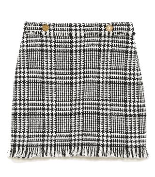 Zara + Checked Miniskirt