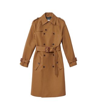 H&M + Double-Breasted Cotton Coat