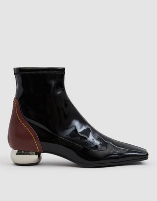 Ellery + Stretch Patent Chelsea Boot
