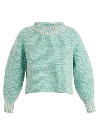 Vika Gazinskaya + Cropped Wool Sweater