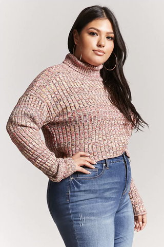 Forever 21 + Cropped Turtleneck Sweater