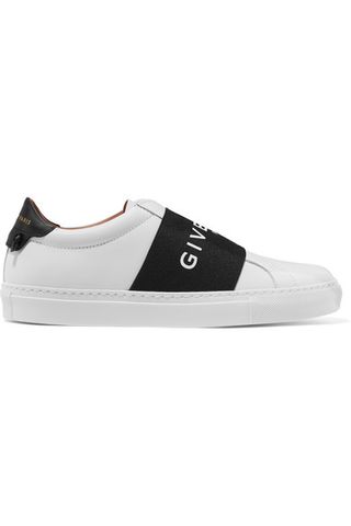 Givenchy + Urban Street Logo-Print Leather Slip-On Sneakers