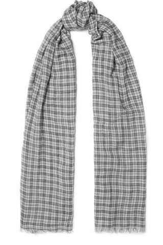 Isabel Marant + Woody Checked Wool Scarf