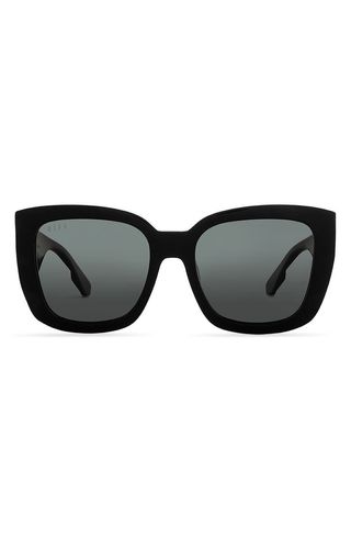 Diff + Polarized Oversize Cat Eye Sunglasses