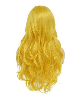 Amazon + Baruisi Long Wavy Yellow Wig