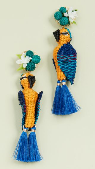 Mercedes Salazar + Tropical Bird Earrings