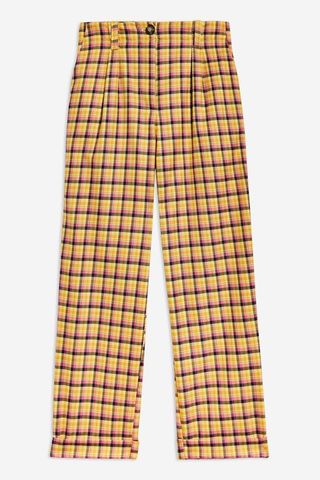 Topshop + Check Trousers