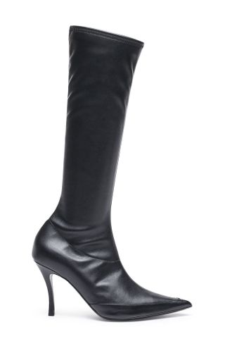 Diesel + Knee High Pointed Toe Boot