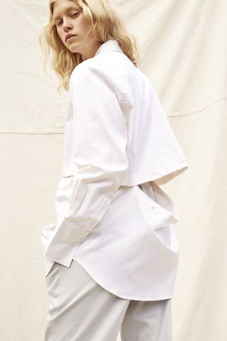 Wynn Hamyln + Half Moon Cotton Shirt - Off White