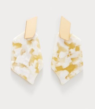 Mango + Tortoiseshell Resin Earrings