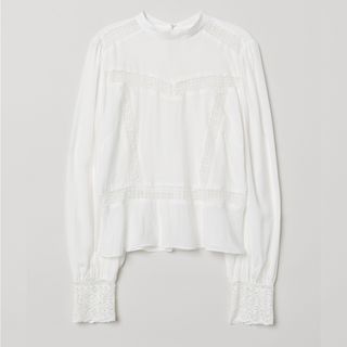 H&M + Blouse With Lace