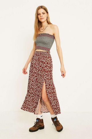 Urban Outfitters + Floral Beach Midi Skirts