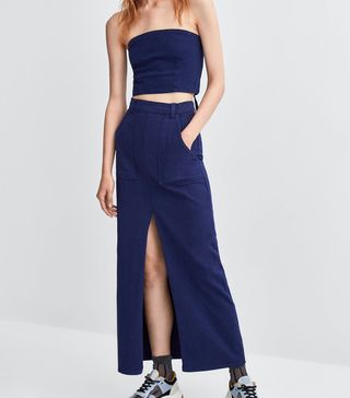 Zara + Skirt With Slit