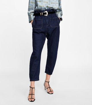 Zara + Paperbag Waist Z1975 Jeans