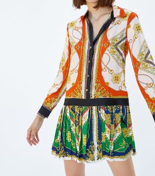 Zara + Patchwork Chain Dress