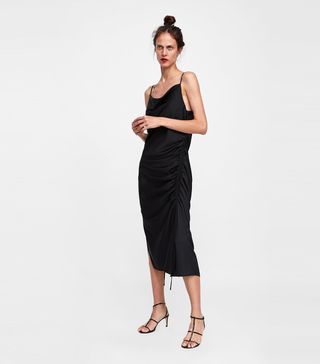 Zara + Draped Lingerie-Style Dress