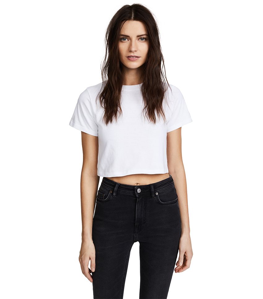 Best White T-Shirts to Wear With High-Waisted Jeans | Who What Wear