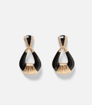 Zara + Teardrop Pendant Earrings