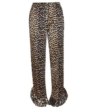 Ganni + Leopard Trousers