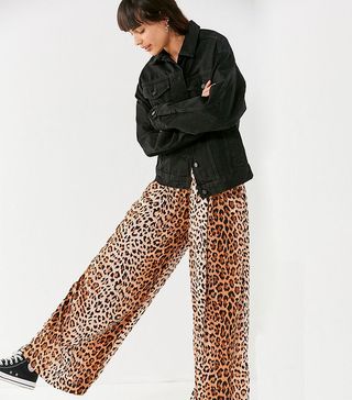 Urban Outfitters + Shea Leopard Print Wide-Leg Pant