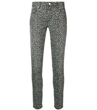 Michael Michael Kors + Leopard Print Skinny Trousers