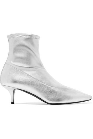 Giuseppe Zanotti + Notte Metallic Leather Sock Boots