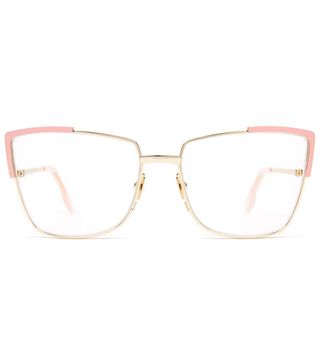Zanzan + Pink Enamel and Gold Glasses