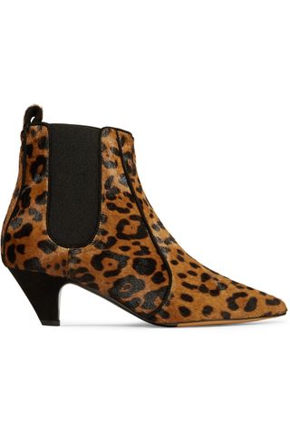 Tabitha Simmons + Effie Leopard-Print Calf Hair Ankle Boots