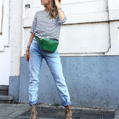 Outfit: 90s mom jeans and leopard print ankle boots - THE STYLING