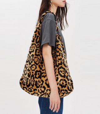Topshop + Kenya Leopard Print Tote Bag