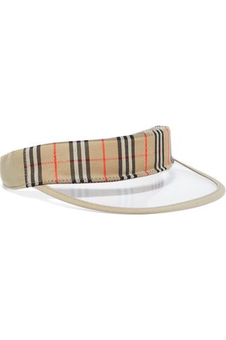 Burberry + Checked Cotton-Canvas and PVC Visor