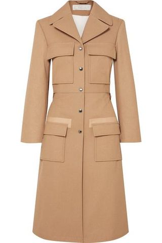 Chloé + Woven Cotton Trench Coat