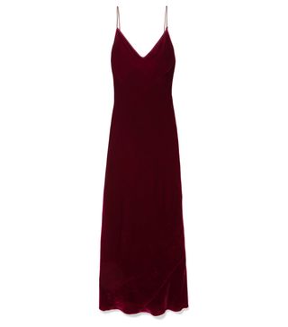 Les Rêveries + Velvet Slip Dress