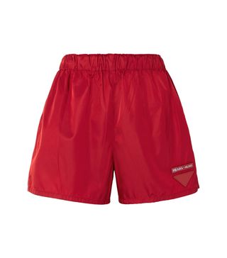 Prada + Appliquéd Shell Shorts