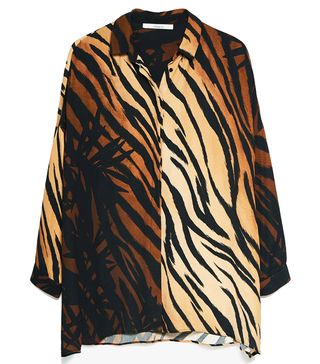 Uterqüe + Zebra Shirt