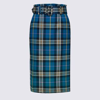 Marks and Spencer Collection + Checked Pencil Midi Skirt