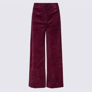 Marks and Spencer Collection + Corduroy High Waist Cropped Trousers