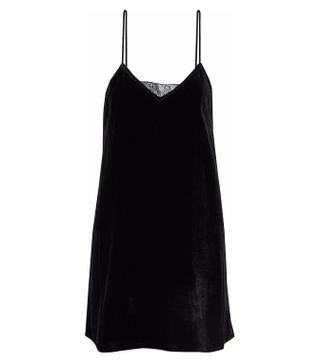 Cami NYC + The Backlace Paneled Velvet Mini Dress