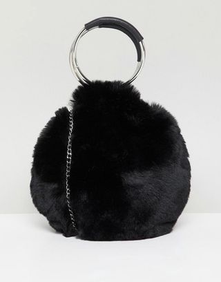 New Look + Round Fur Bag