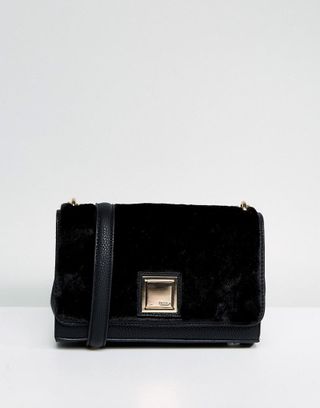 Dune + Faux Fur Bag with Chain Strap
