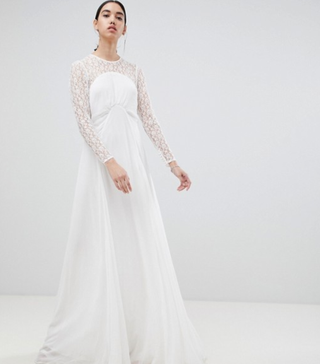 ASOS + Wedding Dress with Delicate Lace