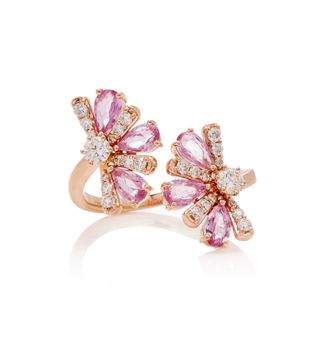 Hueb + 18K Rose Gold, Sapphire, and Diamond Rings