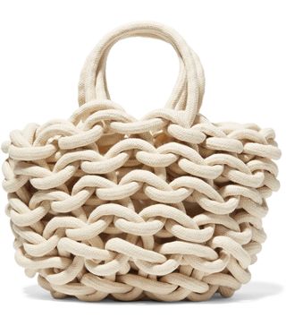 Alienina + Woven Cotton Bucket Bag