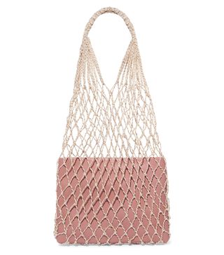 Loeffler Randall + Adrienne Macramé and Leather Tote