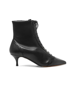 Tabitha Simmons + Emmet Lace-Up Leather Ankle Boots