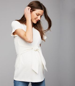 A Pea in the Pod + Wrap Front Maternity Top