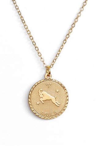 Ten79LA + Zodiac Coin Pendant Necklace